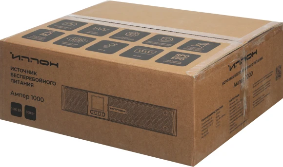 Источник бесперебойного питания Ippon Ампер 1000 900Вт 1000ВА черный