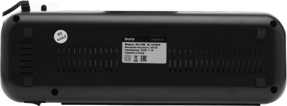 Ламинатор Buro BU-L286 черный A4 (70-125мкм) 28см/мин (2вал.) лам.фото