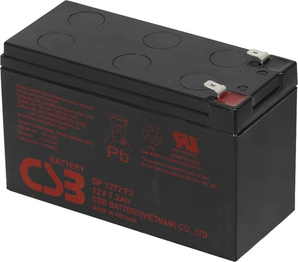 Батарея для ИБП CSB GP1272 F2 12В 7.2Ач Батарея для ИБП CSB GP1272 F2 12В 7.2Ач