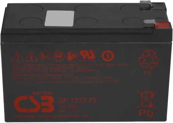 Батарея для ИБП CSB GP1272 F2 12В 7.2Ач Батарея для ИБП CSB GP1272 F2 12В 7.2Ач