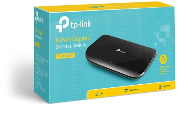 Коммутатор TP-Link TL-SG1008D (L2) 8x1Гбит/с неуправляемый