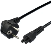 Кабель AdAC IEC C5 IEC 320 C5 CEE 7/7 1.8м черный