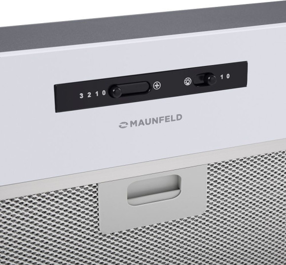 Вытяжка встраиваемая Maunfeld Crosby Light C 60 белый управление: ползунковое (1 мотор)
