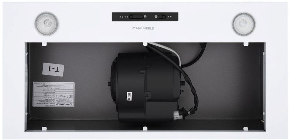 Вытяжка встраиваемая Maunfeld Crosby Light C 60 белый управление: ползунковое (1 мотор)