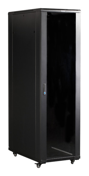 Шкаф коммутационный Lanmaster (TWT-CBB-27U-6X6-G1) напольный 27U 600x600мм пер.дв.стекл задн.дв.спл.стал.лист 2-хст. 2 бок.пан. 800кг черный IP20 Шкаф коммутационный Lanmaster (TWT-CBB-27U-6X6-G1) напольный 27U 600x600мм пер.дв.стекл задн.дв.спл.стал.лист 2-хст. 2 бок.пан. 800кг черный IP20