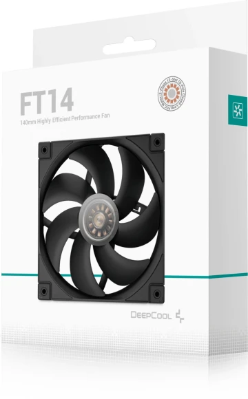 Вентилятор для корпуса Deepcool FT14 140х140x25 черный 4-pin 25.1дБ (R-FT14-BKWPN1-G) Ret