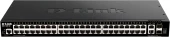 Коммутатор D-Link DGS-1520-52/A1A (L3) 48x1Гбит/с 2x10Гбит/с 2xКомбо(10GBase-T/SFP+) 2SFP+ управляемый