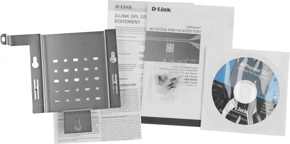 Точка доступа D-Link DAP-2695/RU/A1A AC1750 10/100/1000BASE-TX серый Точка доступа D-Link DAP-2695/RU/A1A AC1750 10/100/1000BASE-TX серый