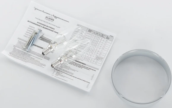 Вытяжка встраиваемая Elikor Интегра 60П-400-В2Л белый управление: кнопочное (1 мотор)