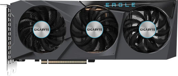 Видеокарта Gigabyte PCI-E 4.0 GV-R66EAGLE-8GD AMD Radeon RX 6600 8Gb 128bit GDDR6 2044/14000 HDMIx2 DPx2 HDCP Ret