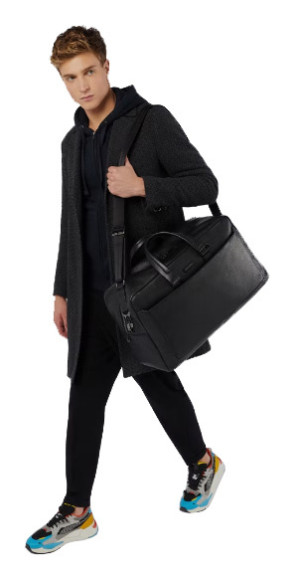 Сумка дорожная Piquadro Modus Special BV5407MOS/N черная натур.кожа