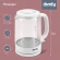 Чайник электрический Domfy DSW-EK304 1.6л. 2200Вт белый корпус: стекло/пластик