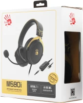 Наушники с микрофоном A4Tech Bloody M590i желтый/серый 1м мониторные USB оголовье (M590I SPORTS LIME) Наушники с микрофоном A4Tech Bloody M590i желтый/серый 1м мониторные USB оголовье (M590I SPORTS LIME)