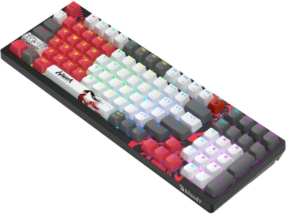 Клавиатура A4Tech Bloody WS98 Naraka механическая серый/красный USB беспроводная BT/Radio Multimedia for gamer LED (WS98) Клавиатура A4Tech Bloody WS98 Naraka механическая серый/красный USB беспроводная BT/Radio Multimedia for gamer LED (WS98)