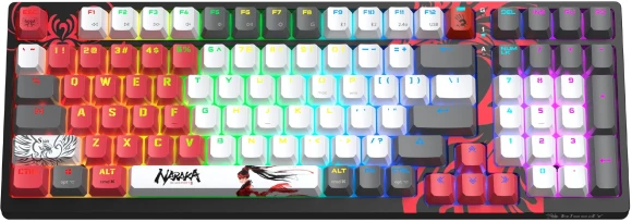 Клавиатура A4Tech Bloody WS98 Naraka механическая серый/красный USB беспроводная BT/Radio Multimedia for gamer LED (WS98) Клавиатура A4Tech Bloody WS98 Naraka механическая серый/красный USB беспроводная BT/Radio Multimedia for gamer LED (WS98)