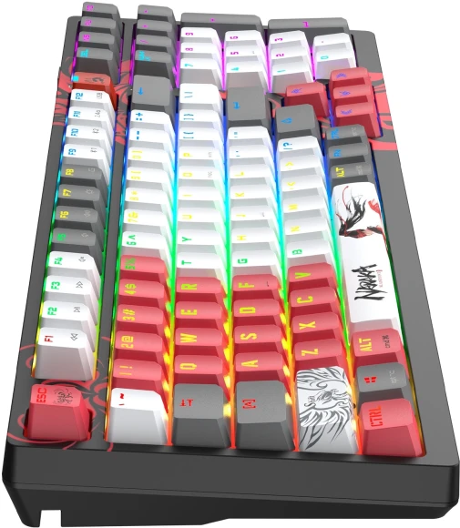 Клавиатура A4Tech Bloody WS98 Naraka механическая серый/красный USB беспроводная BT/Radio Multimedia for gamer LED (WS98) Клавиатура A4Tech Bloody WS98 Naraka механическая серый/красный USB беспроводная BT/Radio Multimedia for gamer LED (WS98)