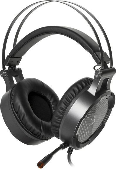 Наушники с микрофоном A4Tech Bloody G530 черный/серый 1.8м мониторные оголовье (G530 (GREY) USB) Наушники с микрофоном A4Tech Bloody G530 черный/серый 1.8м мониторные оголовье (G530 (GREY) USB)