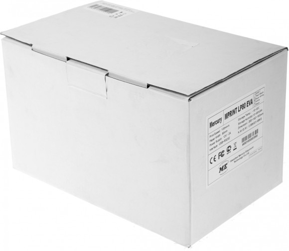 Термопринтер Mertech LP80 EVA (4526) 203dpi 100мм/с/USB/RS232 для печ.накл./синий белый