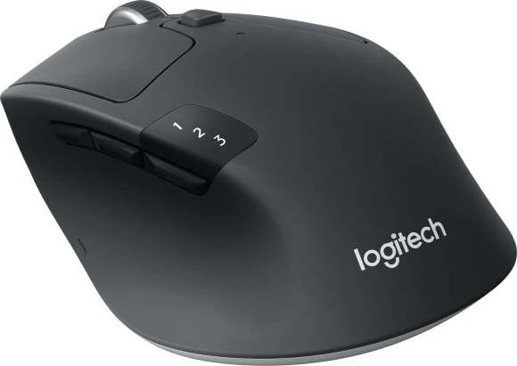 Мышь Logitech M720 Triathlon черный оптическая 1000dpi беспров. BT/Radio USB 6but (910-004794)