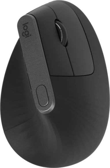 Мышь Logitech MX Vertical черный/серебристый оптическая 4000dpi беспров. BT/Radio USB 4but (910-005449)