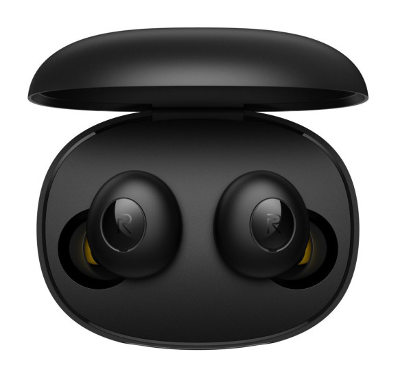 Гарнитура внутриканальные Realme Buds Q RMA215 черный беспроводные bluetooth в ушной раковине (4812229)