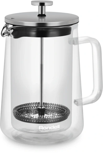 Френч-пресс Rondell Eletto RDS-1824 1л прозрачный Френч-пресс Rondell Eletto RDS-1824 1л прозрачный