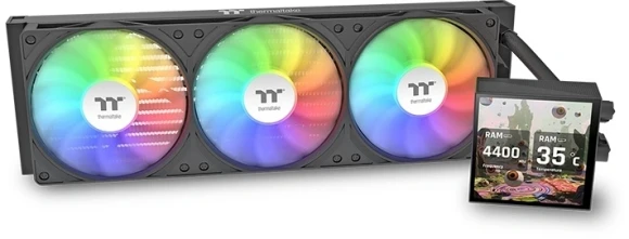 Система водяного охлаждения Thermaltake LB360 Ultra ARGB Soc-AM5/AM4/1200/1700/1851 черный 4-pin 33.8dB Al LCD Ret (CL-W507-PL12SW-A) Система водяного охлаждения Thermaltake LB360 Ultra ARGB Soc-AM5/AM4/1200/1700/1851 черный 4-pin 33.8dB Al LCD Ret (CL-W507-PL12SW-A)