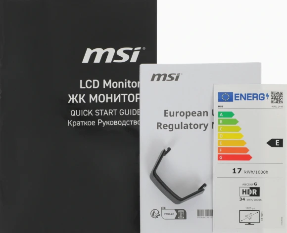 Монитор MSI 23.8" Mag 244F черный IPS LED 16:9 HDMI матовая 300cd 178гр/178гр 1920x1080 200Hz DP FHD 2.88кг Монитор MSI 23.8" Mag 244F черный IPS LED 16:9 HDMI матовая 300cd 178гр/178гр 1920x1080 200Hz DP FHD 2.88кг