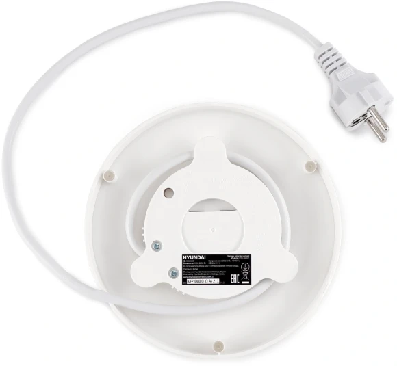 Чайник электрический Hyundai HYK-G9407 1.7л. 2200Вт белый корпус: стекло