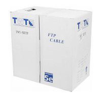 Кабель информационный Lanmaster TWT-5EFTP2-GY кат.5E FTP 2 пары PVC внутренний 305м серый Кабель информационный Lanmaster TWT-5EFTP2-GY кат.5E FTP 2 пары PVC внутренний 305м серый