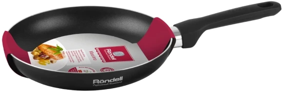 Сковорода Rondell Massimo RDA-1402 круглая 24см покрытие: Xylan Plus ручка несъемная (без крышки) черный