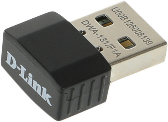 Сетевой адаптер Wi-Fi D-Link DWA-131 DWA-131/F1A N300 USB 2.0 (ант.внутр.) 2ант. Сетевой адаптер Wi-Fi D-Link DWA-131 DWA-131/F1A N300 USB 2.0 (ант.внутр.) 2ант.