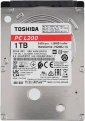 Жесткий диск Toshiba SATA-III 1Tb HDWL110UZSVA Notebook L200 Slim (5400rpm) 128Mb 2.5"
