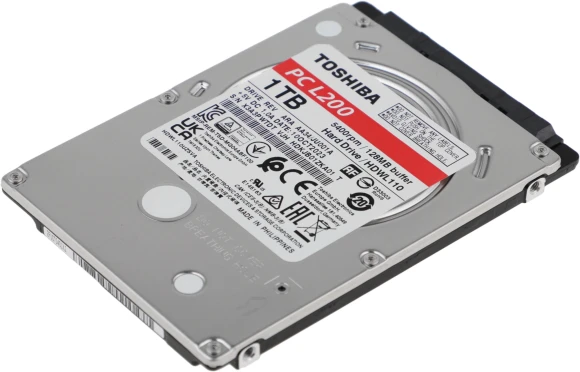 Жесткий диск Toshiba SATA-III 1Tb HDWL110UZSVA Notebook L200 Slim (5400rpm) 128Mb 2.5" Жесткий диск Toshiba SATA-III 1Tb HDWL110UZSVA Notebook L200 Slim (5400rpm) 128Mb 2.5"