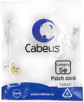 Патч-корд Cabeus PC-UTP-RJ45-Cat.5e-5m-WH U/UTP RJ-45 вил.-вилка RJ-45 кат.5E 5м белый ПВХ Патч-корд Cabeus PC-UTP-RJ45-Cat.5e-5m-WH U/UTP RJ-45 вил.-вилка RJ-45 кат.5E 5м белый ПВХ