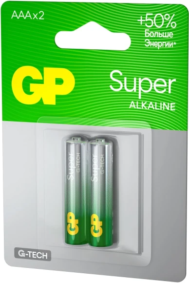 Батарея GP Super Alkaline 24AA21-2CRSBC2 AAA (2шт) Батарея GP Super Alkaline 24AA21-2CRSBC2 AAA (2шт)