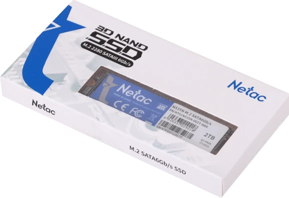 Накопитель SSD Netac SATA-III 2TB NT01N535N-002T-N8X N535N M.2 2280 Накопитель SSD Netac SATA-III 2TB NT01N535N-002T-N8X N535N M.2 2280
