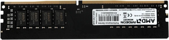 Память DDR4 16Gb 2666MHz AMD R7416G2606U2S-U Radeon R7 Performance Series RTL PC4-21300 CL16 DIMM 288-pin 1.2В single rank Ret Память DDR4 16Gb 2666MHz AMD R7416G2606U2S-U Radeon R7 Performance Series RTL PC4-21300 CL16 DIMM 288-pin 1.2В single rank Ret
