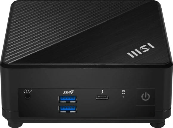 Неттоп MSI Cubi 5 1M-640XRU Core 3 100U (1.2) 8Gb SSD512Gb Graphics без ОС 2.5xGbitEth+1xGbitEth WiFi BT 65W черный (9S6-B0A821-640)