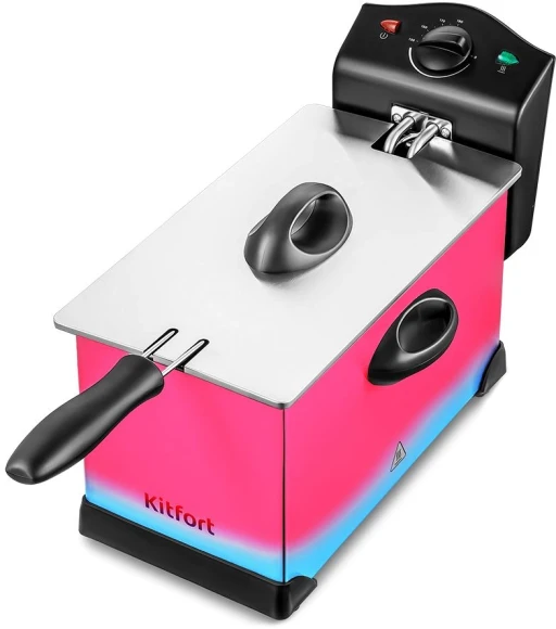 Фритюрница Kitfort КТ-4051 2000Вт серебристый/черный