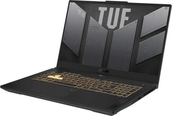 Ноутбук Asus TUF Gaming F17 FX707VUR-HX225 Core 5 210H 16Gb SSD512Gb NVIDIA GeForce RTX4050 6Gb 17.3" IPS FHD (1920x1080) без ОС grey WiFi BT Cam (90NR0CS5-M00E30)