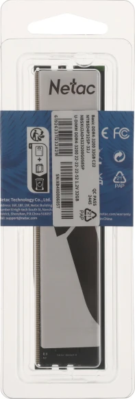 Память DDR4 32GB 3200MHz Netac NTBSD4P32SP-32J Basic RTL PC4-25600 CL22 DIMM 288-pin 1.2В single rank Ret Память DDR4 32GB 3200MHz Netac NTBSD4P32SP-32J Basic RTL PC4-25600 CL22 DIMM 288-pin 1.2В single rank Ret