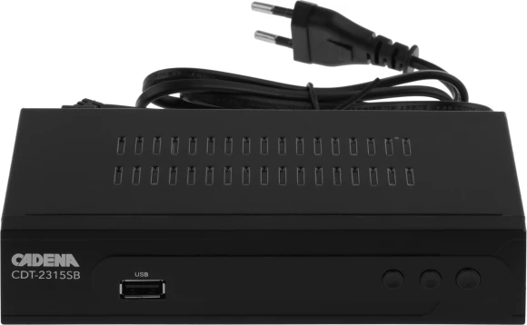Ресивер DVB-T2 Cadena CDT-2315SB черный