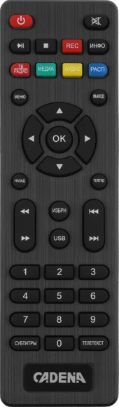 Ресивер DVB-T2 Cadena CDT-2315SB черный