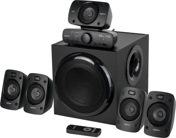 Колонки Logitech Z906 5.1 черный 1000Вт Колонки Logitech Z906 5.1 черный 1000Вт