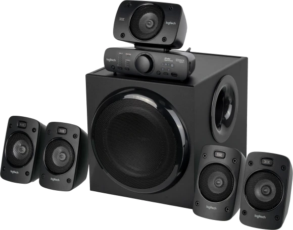 Колонки Logitech Z906 5.1 черный 1000Вт Колонки Logitech Z906 5.1 черный 1000Вт