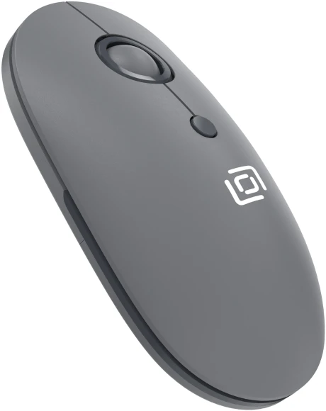Мышь Оклик 408MW графитовый оптическая 1600dpi silent беспров. USB для ноутбука 4but (2007533)