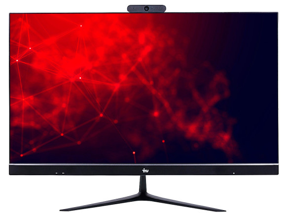 Моноблок IRU Агат 313 23.8" Full HD i3 10100 (3.6) 8Gb SSD256Gb UHDG 630 FreeDOS GbitEth WiFi BT 120W клавиатура мышь Cam черный 1920x1080