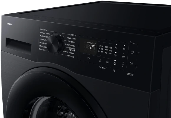 Стиральная машина Samsung WW90DG5U34ABLP класс: A загр.фронтальная макс.:9кг черный инвертор