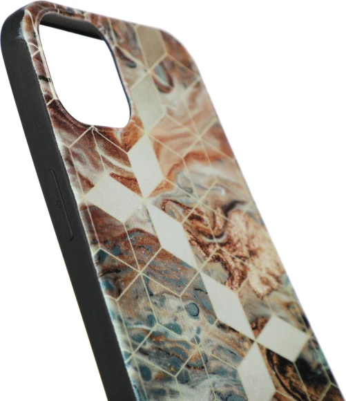 Чехол (клип-кейс) Gresso для iPhone 13 Meridian золотистый/синий (GR17AAAE8888)